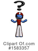 Blue Design Mascot Clipart #1583357 by Leo Blanchette