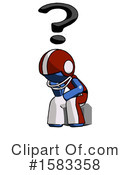 Blue Design Mascot Clipart #1583358 by Leo Blanchette