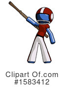 Blue Design Mascot Clipart #1583412 by Leo Blanchette