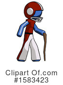 Blue Design Mascot Clipart #1583423 by Leo Blanchette