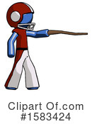 Blue Design Mascot Clipart #1583424 by Leo Blanchette
