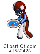 Blue Design Mascot Clipart #1583428 by Leo Blanchette