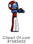 Blue Design Mascot Clipart #1583433 by Leo Blanchette