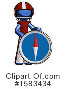 Blue Design Mascot Clipart #1583434 by Leo Blanchette