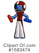 Blue Design Mascot Clipart #1583474 by Leo Blanchette