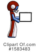 Blue Design Mascot Clipart #1583483 by Leo Blanchette