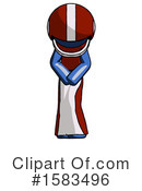 Blue Design Mascot Clipart #1583496 by Leo Blanchette