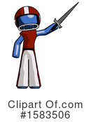 Blue Design Mascot Clipart #1583506 by Leo Blanchette