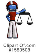 Blue Design Mascot Clipart #1583508 by Leo Blanchette