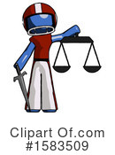 Blue Design Mascot Clipart #1583509 by Leo Blanchette