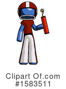 Blue Design Mascot Clipart #1583511 by Leo Blanchette