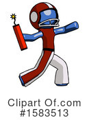 Blue Design Mascot Clipart #1583513 by Leo Blanchette