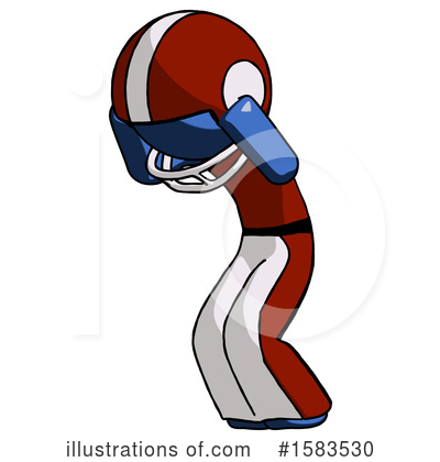 Royalty-Free (RF) Blue Design Mascot Clipart Illustration by Leo Blanchette - Stock Sample #1583530