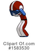 Blue Design Mascot Clipart #1583530 by Leo Blanchette