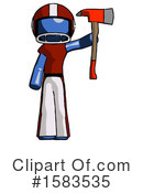 Blue Design Mascot Clipart #1583535 by Leo Blanchette