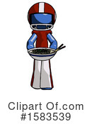Blue Design Mascot Clipart #1583539 by Leo Blanchette