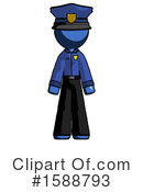 Blue Design Mascot Clipart #1588793 by Leo Blanchette