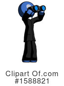 Blue Design Mascot Clipart #1588821 by Leo Blanchette