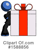 Blue Design Mascot Clipart #1588856 by Leo Blanchette