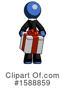 Blue Design Mascot Clipart #1588859 by Leo Blanchette