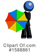 Blue Design Mascot Clipart #1588861 by Leo Blanchette