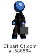 Blue Design Mascot Clipart #1588864 by Leo Blanchette