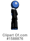 Blue Design Mascot Clipart #1588876 by Leo Blanchette