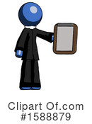 Blue Design Mascot Clipart #1588879 by Leo Blanchette