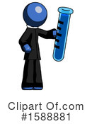 Blue Design Mascot Clipart #1588881 by Leo Blanchette
