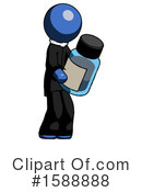 Blue Design Mascot Clipart #1588888 by Leo Blanchette
