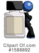 Blue Design Mascot Clipart #1588892 by Leo Blanchette