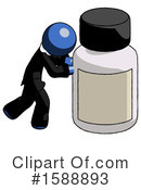 Blue Design Mascot Clipart #1588893 by Leo Blanchette