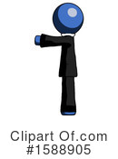 Blue Design Mascot Clipart #1588905 by Leo Blanchette
