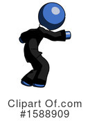 Blue Design Mascot Clipart #1588909 by Leo Blanchette