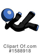 Blue Design Mascot Clipart #1588918 by Leo Blanchette