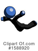 Blue Design Mascot Clipart #1588920 by Leo Blanchette