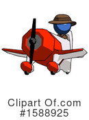 Blue Design Mascot Clipart #1588925 by Leo Blanchette