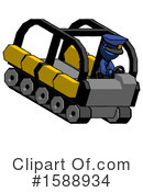 Blue Design Mascot Clipart #1588934 by Leo Blanchette