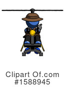 Blue Design Mascot Clipart #1588945 by Leo Blanchette