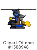 Blue Design Mascot Clipart #1588948 by Leo Blanchette