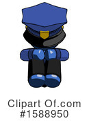 Blue Design Mascot Clipart #1588950 by Leo Blanchette
