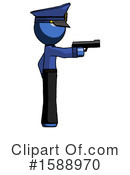 Blue Design Mascot Clipart #1588970 by Leo Blanchette