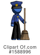 Blue Design Mascot Clipart #1588996 by Leo Blanchette