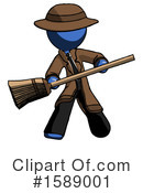 Blue Design Mascot Clipart #1589001 by Leo Blanchette