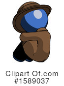 Blue Design Mascot Clipart #1589037 by Leo Blanchette
