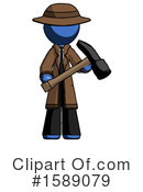 Blue Design Mascot Clipart #1589079 by Leo Blanchette
