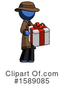 Blue Design Mascot Clipart #1589085 by Leo Blanchette