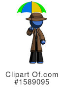 Blue Design Mascot Clipart #1589095 by Leo Blanchette