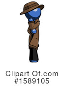 Blue Design Mascot Clipart #1589105 by Leo Blanchette