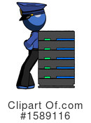 Blue Design Mascot Clipart #1589116 by Leo Blanchette